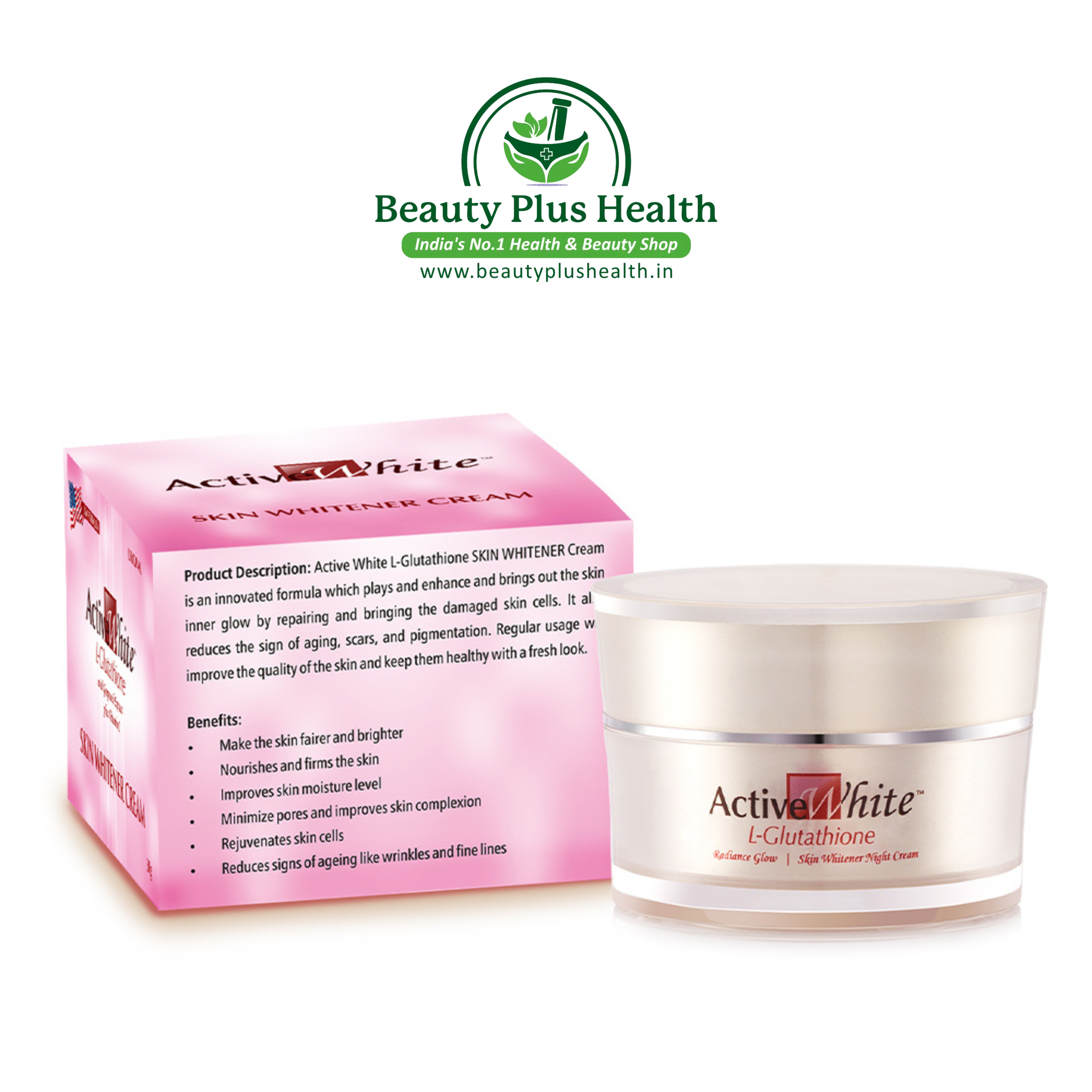 Active White L Glutathione Skin Whitening Cream