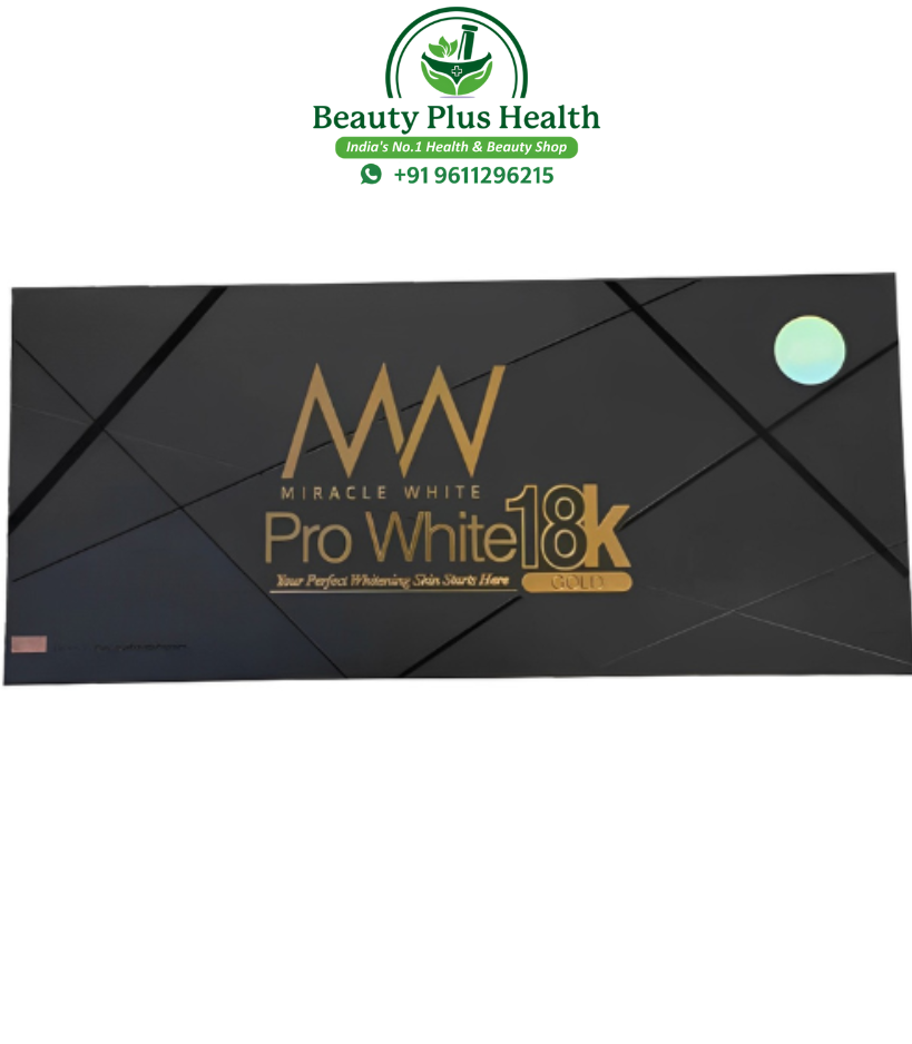 Miracle White Pro White 18K 180000mg Glutathione Injection