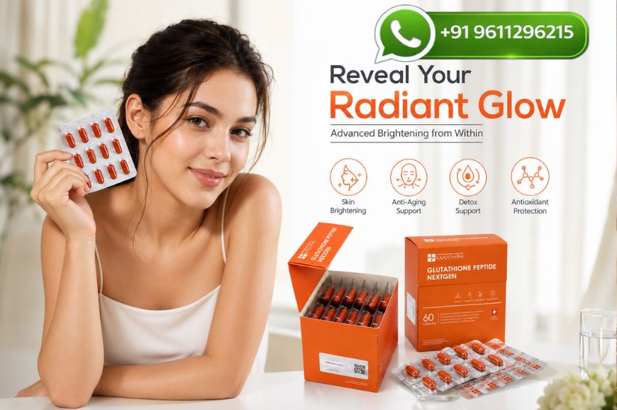 Lucchini Glutathione 2000mg Peptide NextGen Capsules for Skin Brightening