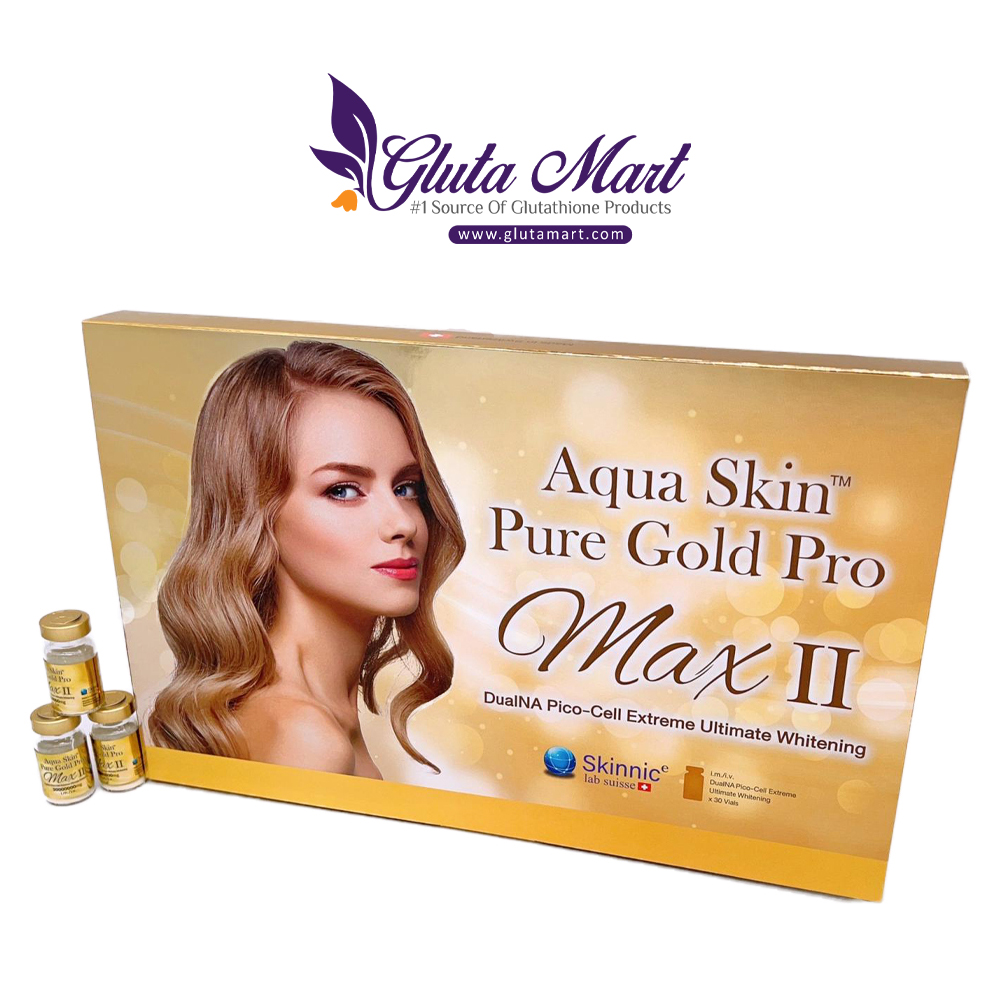 Aqua skin pure gold pro max II Glutathione Injection