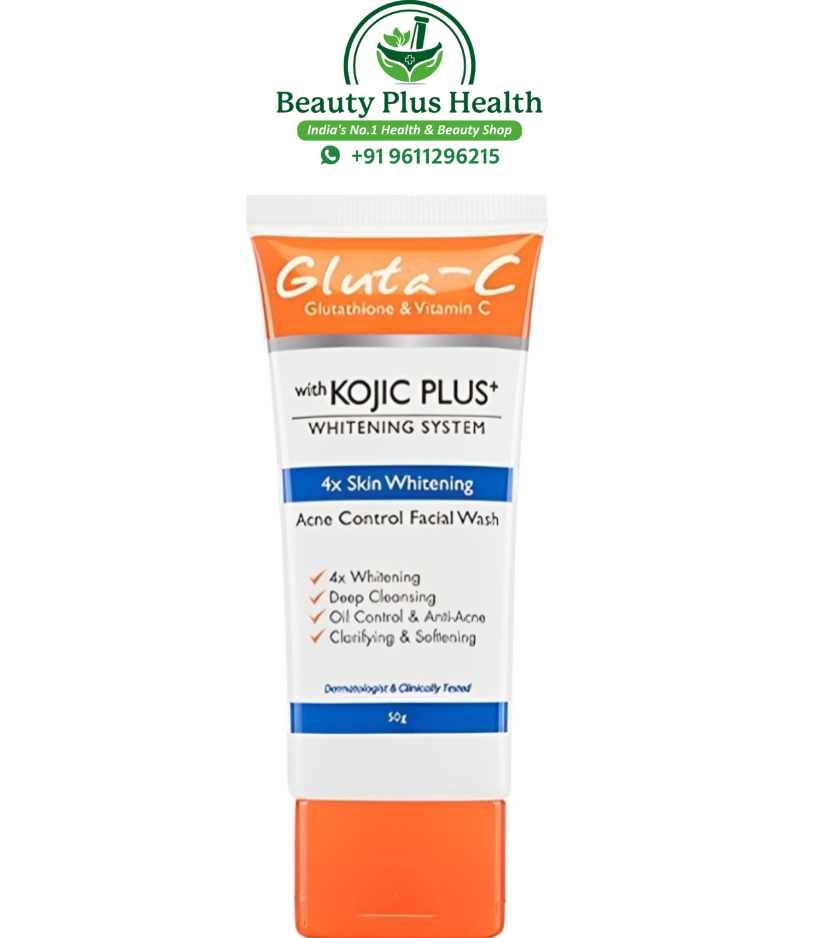 Gluta C Glutathione And Vitamin C With Kojic Plus Acne Control Face Wash