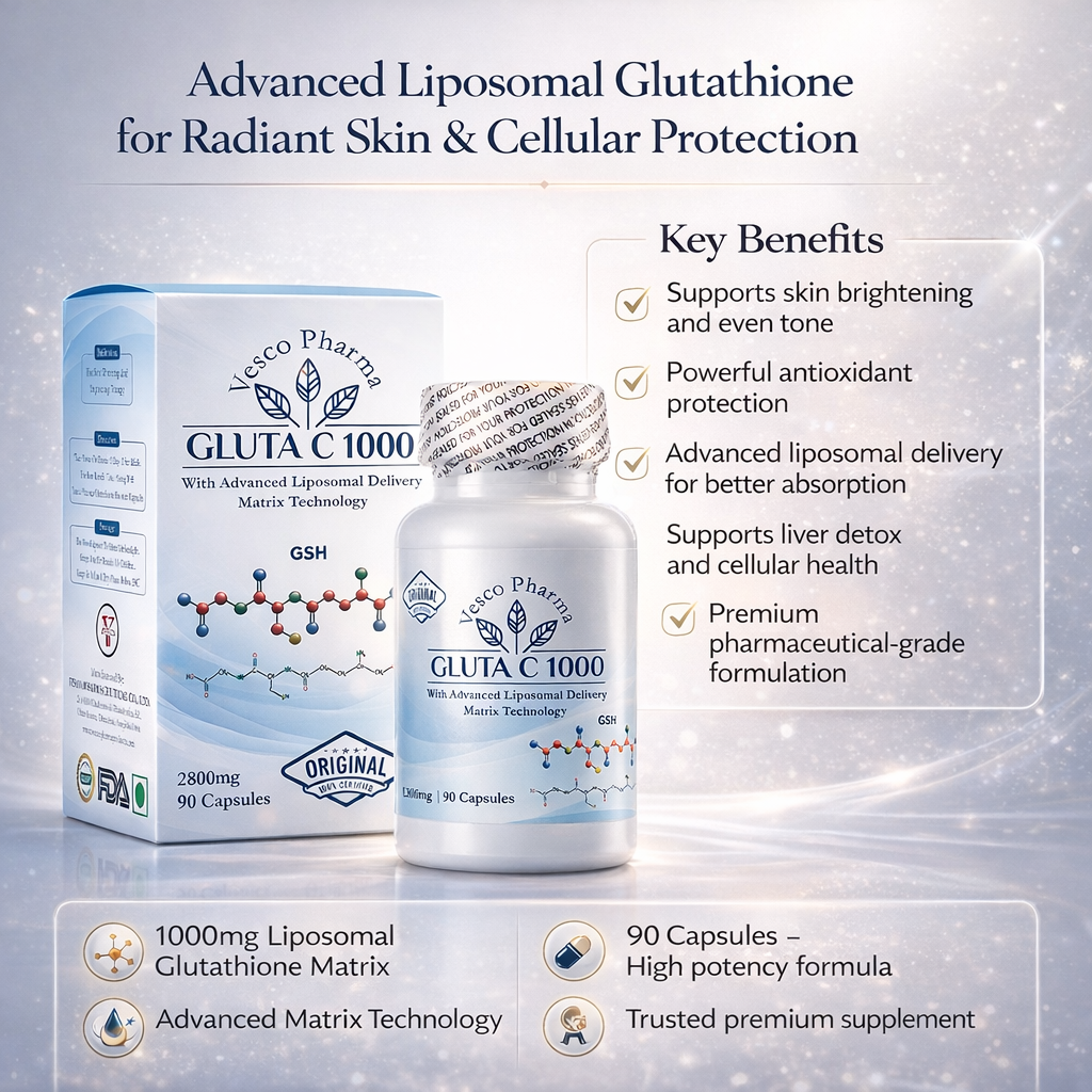 Vesco Pharma Gluta C 1000 Glutathione Capsules