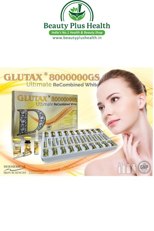 GLUTAX 8000000GS Ultimate Recombined White Glutathione Injection