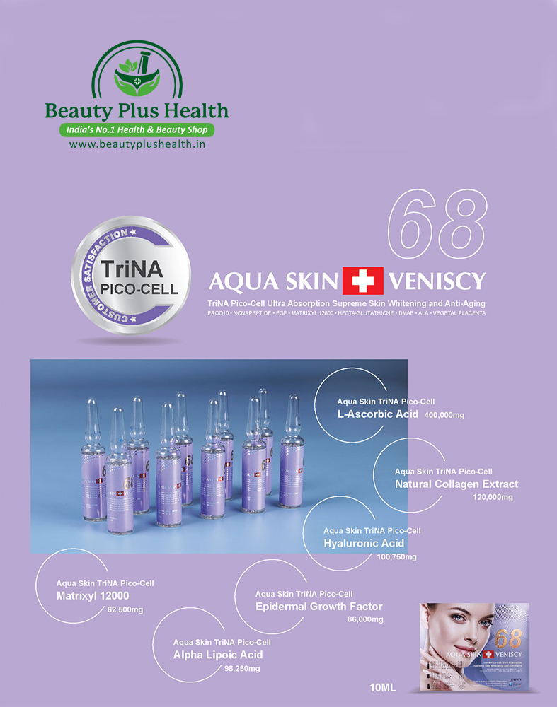 Aqua Skin Veniscy 68 TriNA Pico Cell Glutathione Whitening Injection