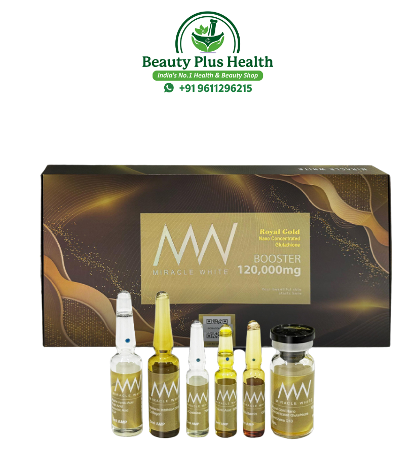 Miracle White Royal Gold 120000mg Glutathione Booster Injection