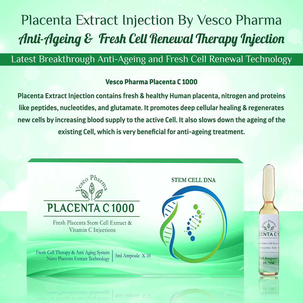 Placenta Extract Injection By Vesco Pharma Placenta C 1000