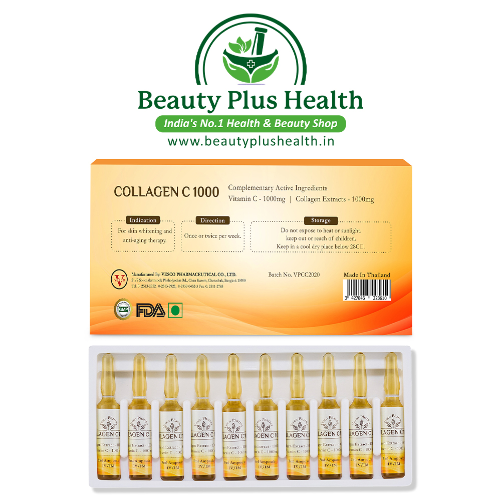 Collagen Injection By Vesco Pharma Collagen C 1000 And Vitamin C