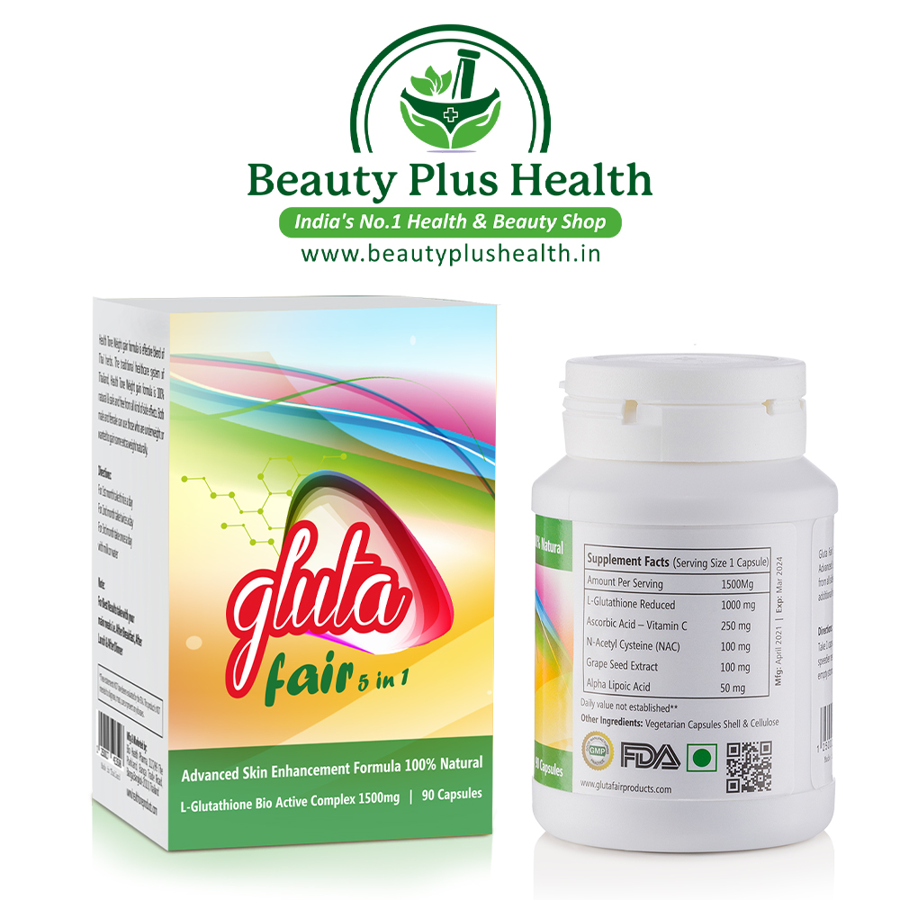 Gluta Fair 5 in 1 Glutathione Skin Whitening Pills