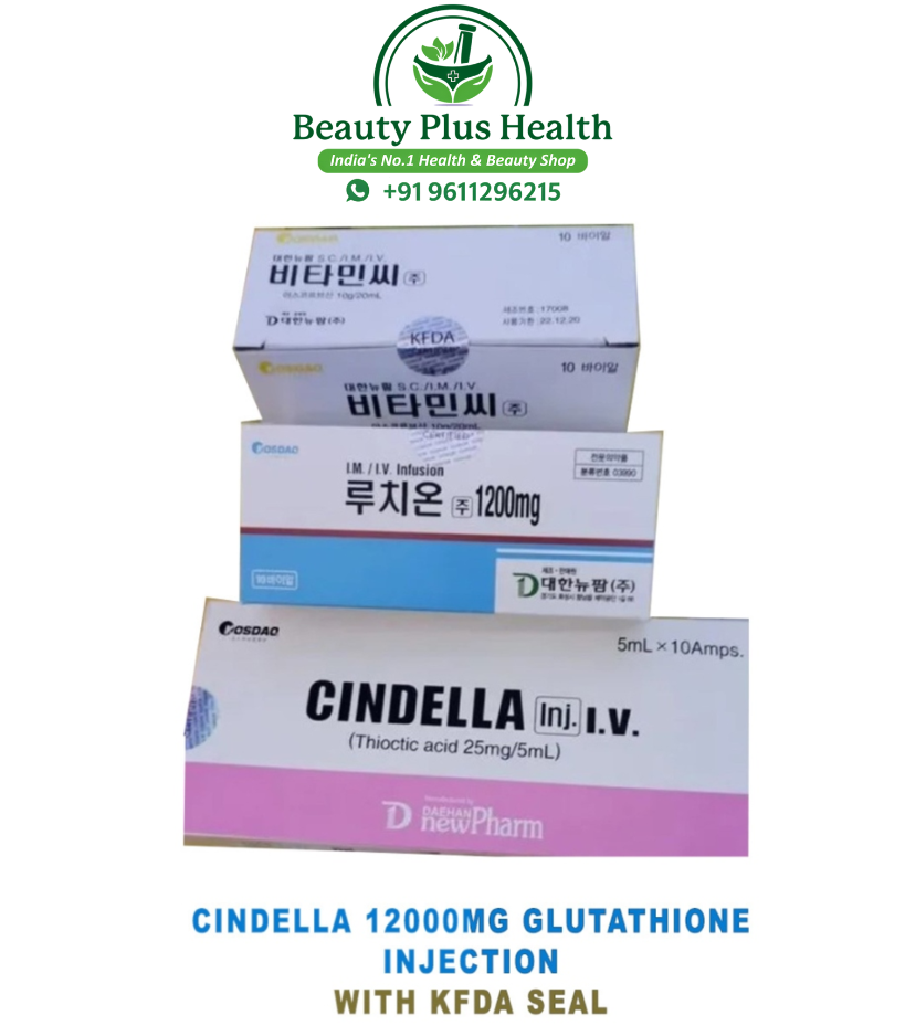 Cindella 1200mg Glutathione Injections with  KFDA Seal