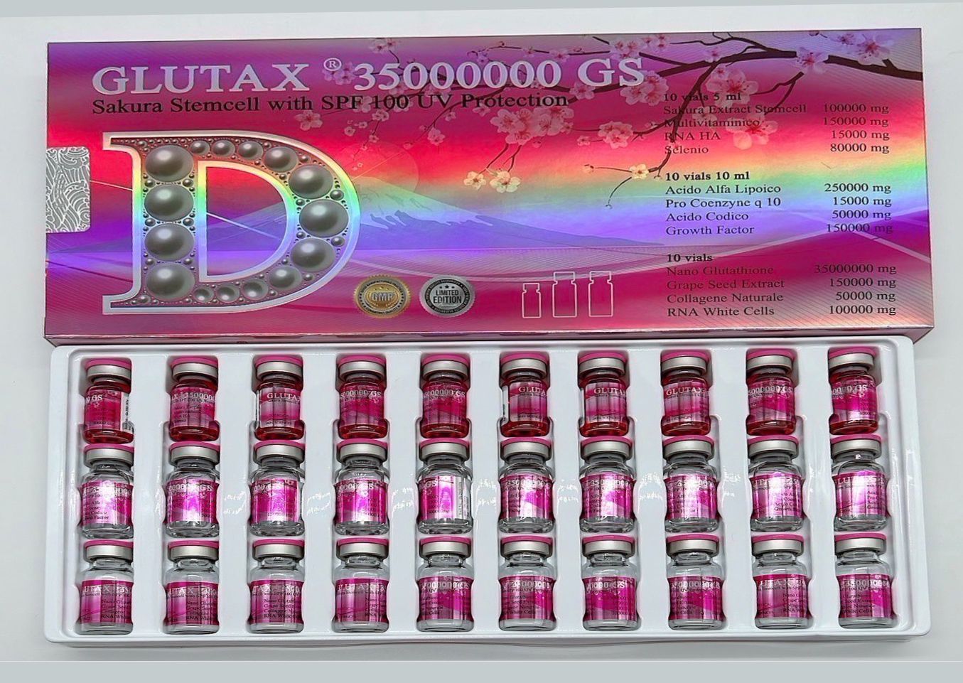 Glutax 35000000GS Sakura Glutathione Whitening Injection