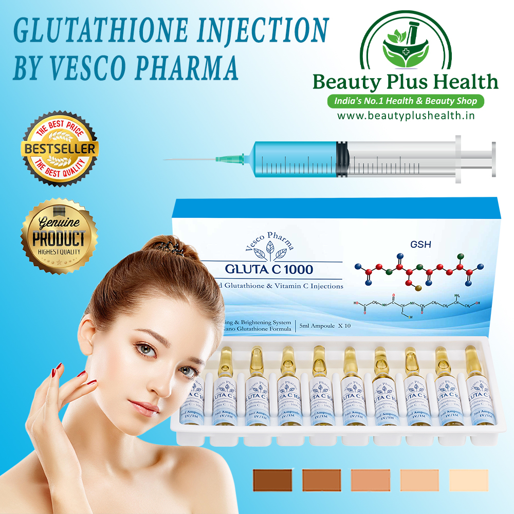 Vesco Pharma Gluta C 1000 Glutathione Skin Whitening Injection