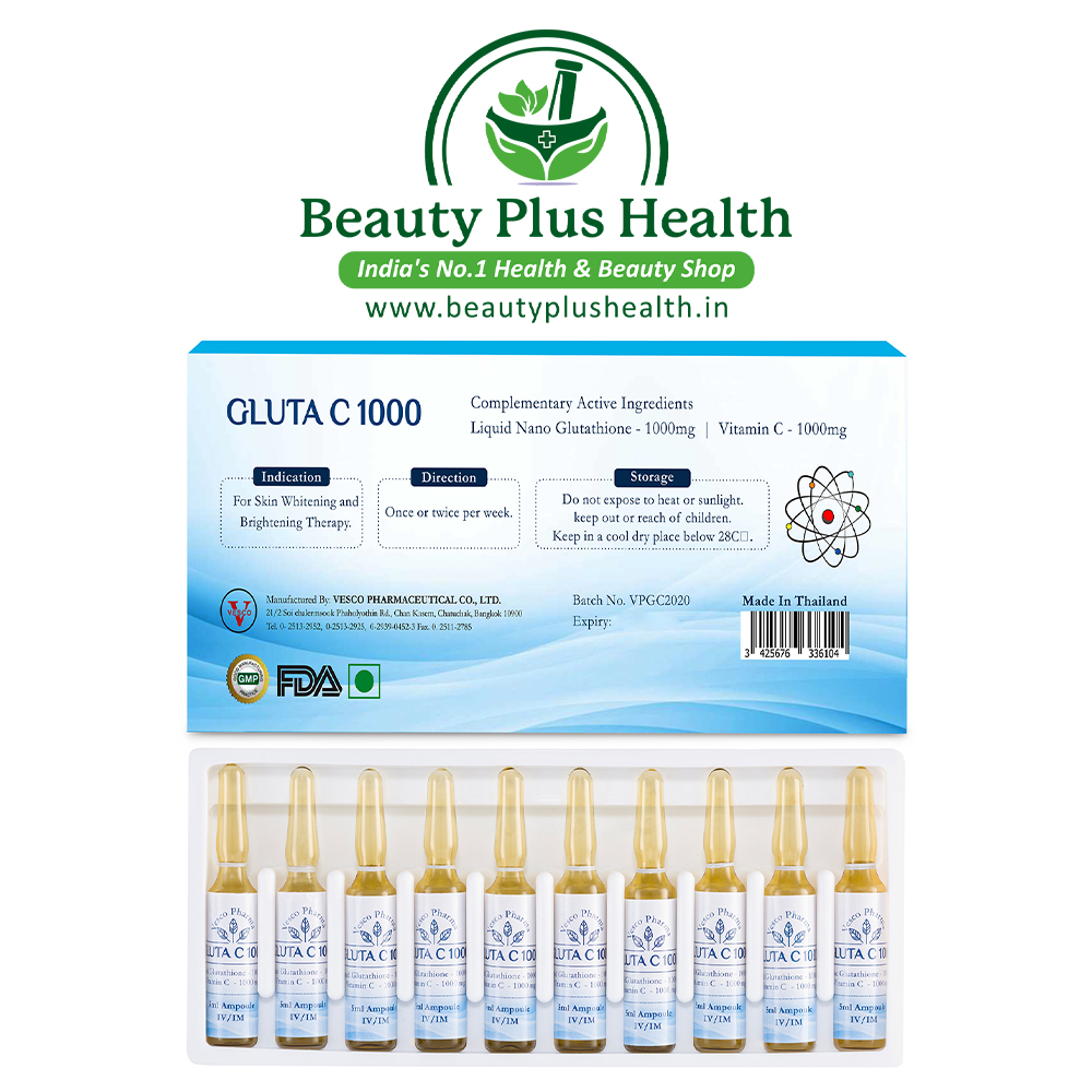 Vesco Pharma Gluta C 1000 Glutathione Skin Whitening Injection