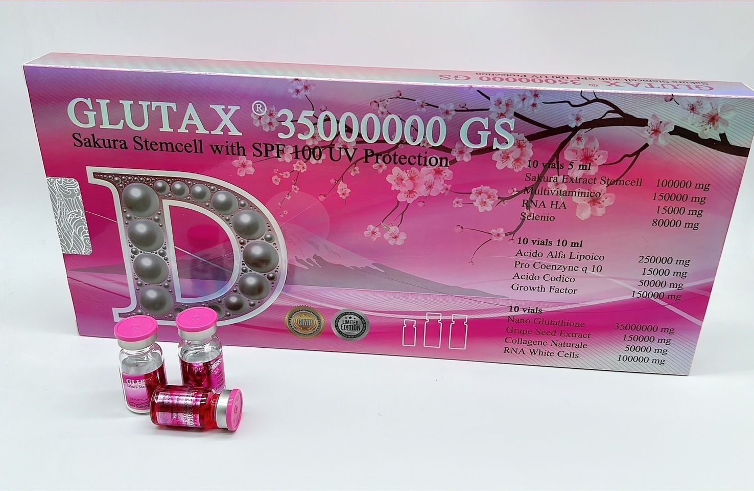 Glutax 35000000GS Sakura Glutathione Whitening Injection