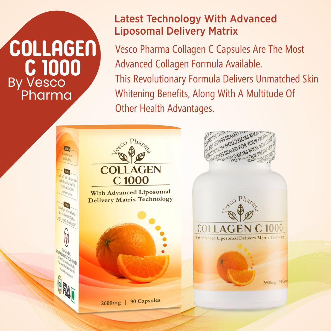 Vesco Pharma Collagen C 1000 Collagen & Vitamin C Capsules