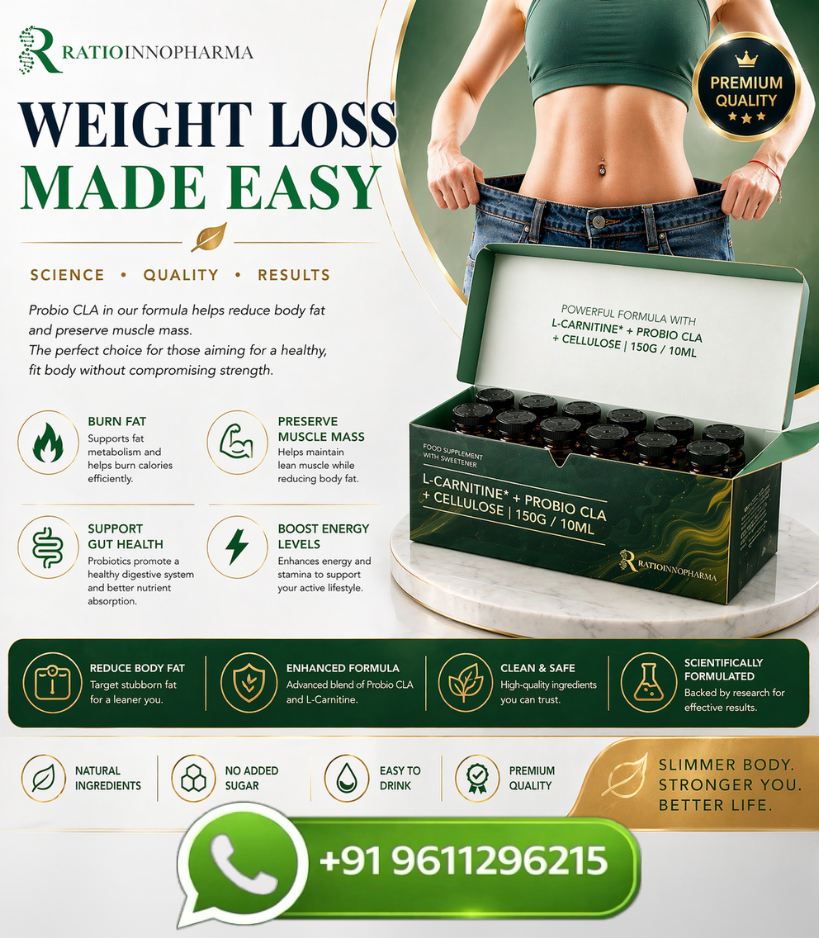 Ratiopharm L Carnitine plus Pro Bio CLA 150G Weight Loss Injection