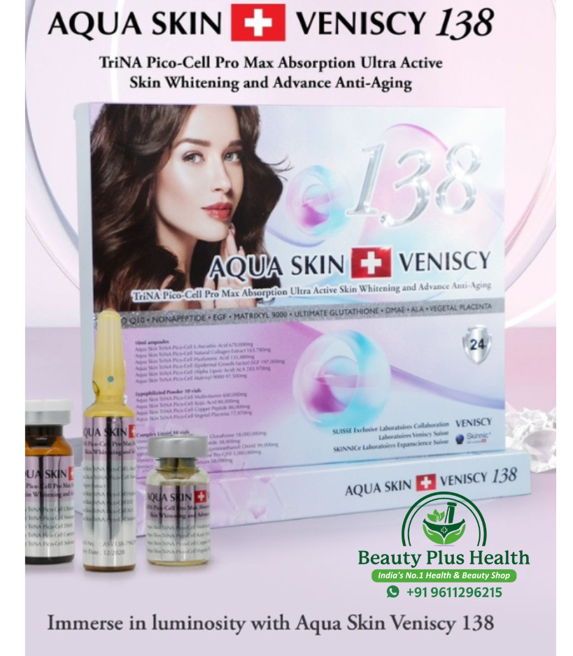 Aqua Skin Veniscy 138 TriNa Picocell Pro Max Glutathione Injection