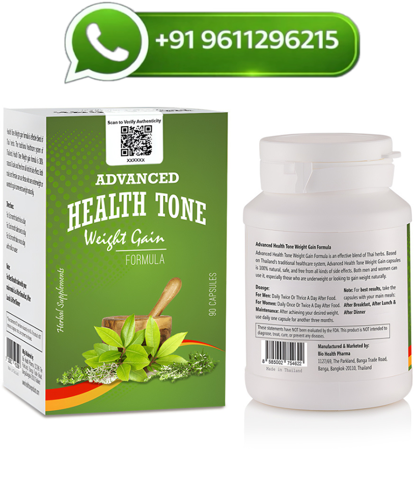 Advanced Health Tone Weight Gain Capsules 1500mg - 90 Capsules