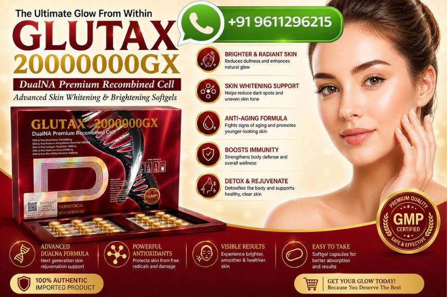 Glutax 20000000GX Glutathione Skin Whitening Softgels Benefits