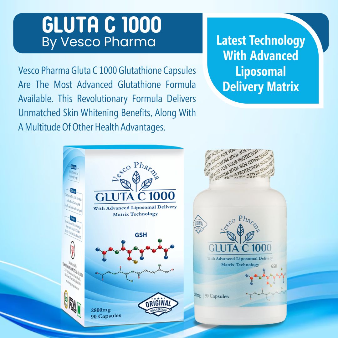 Vesco Pharma Gluta C 1000 Glutathione Capsules