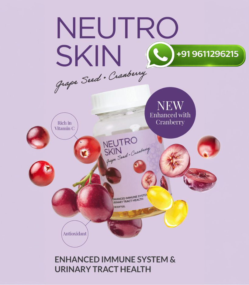 Neutro Skin Grape Seed, Cranberry Glutathione Whitening Softgels