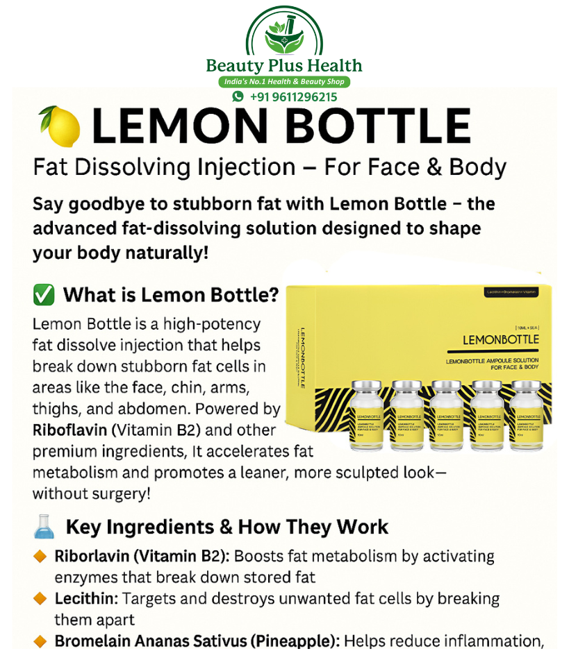 Lemon Bottle Lipolysis Solution Fat dissolving Injection