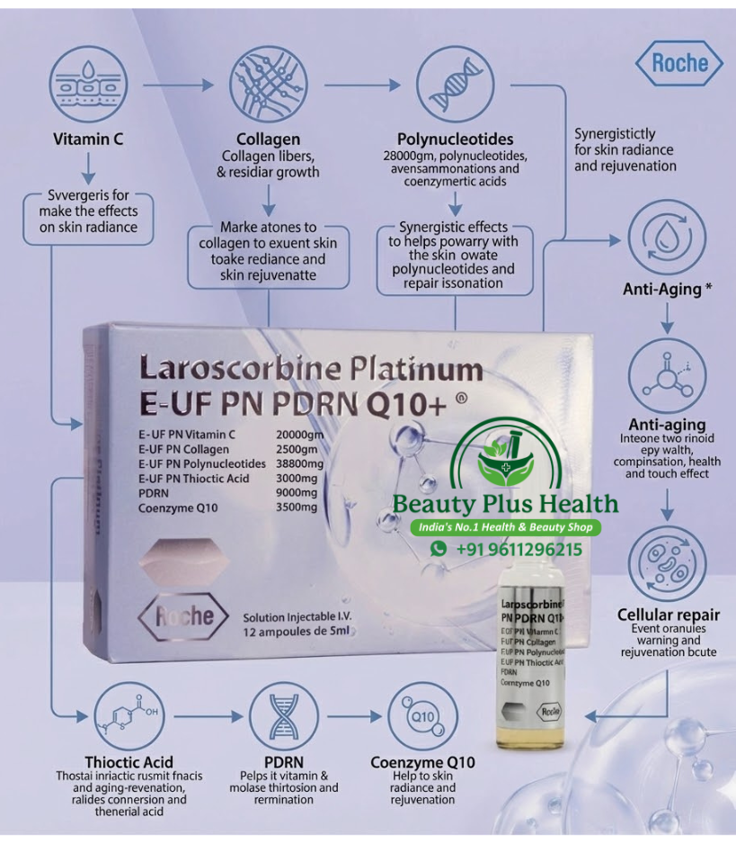 Laroscobine Platinum EUF PN PDRN Vitamin C & Collagen Whitening Injection