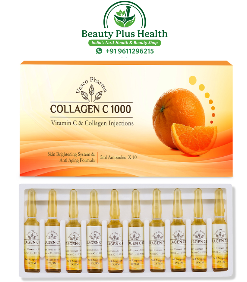 Collagen Injection By Vesco Pharma Collagen C 1000 And Vitamin C