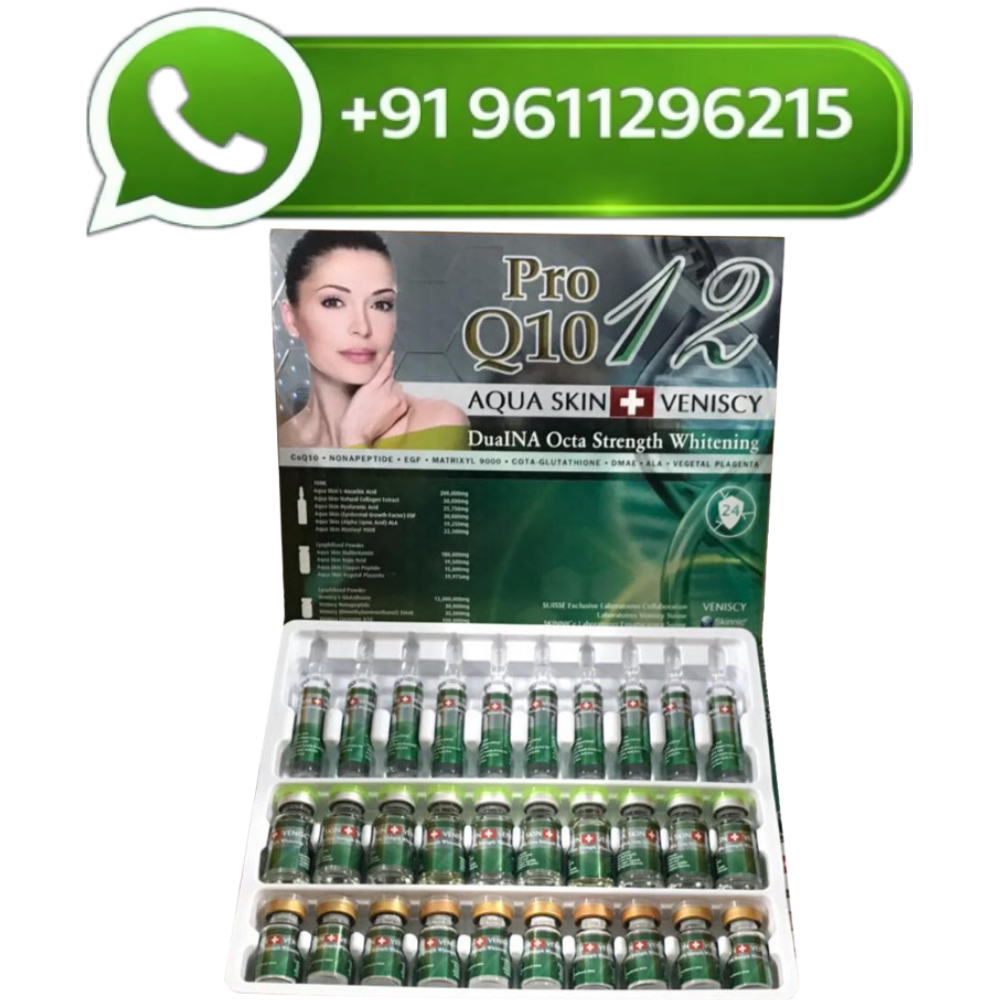 Aqua Skin Veniscy 12 DualNA Octa Strength Skin Whitening 10 Sessions Injection