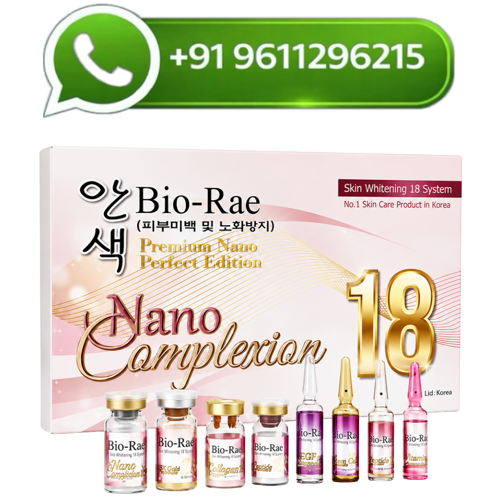 Bio Rae Nano Complexion 18 Skin Whitening Glutathione Injection