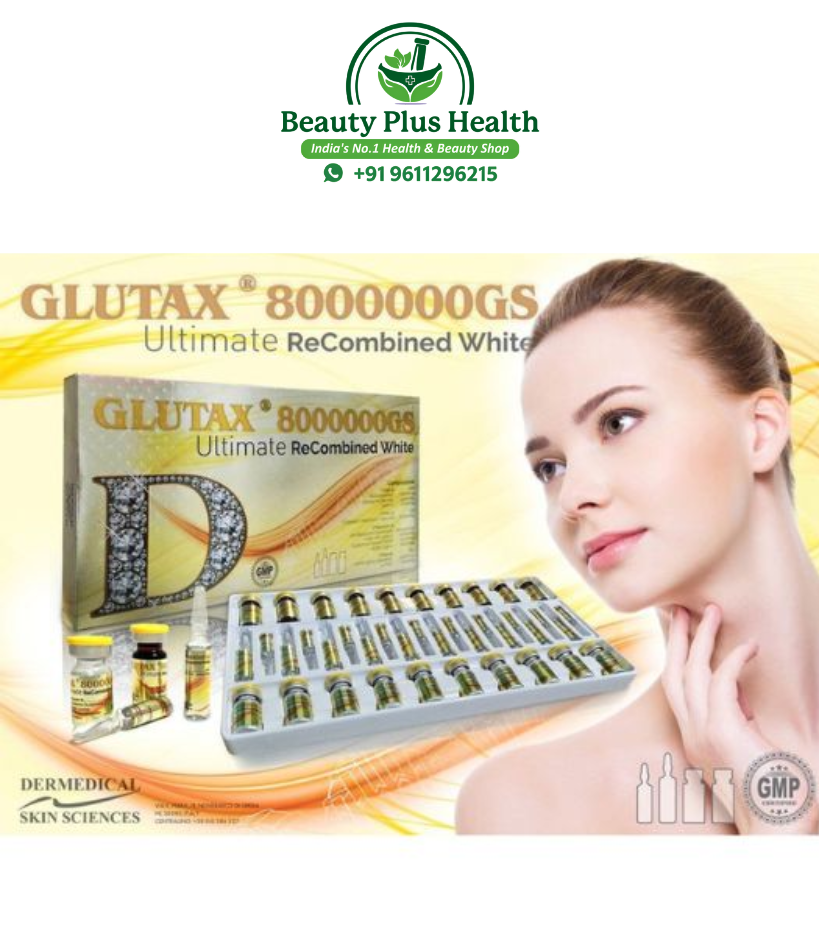 GLUTAX 8000000GS Ultimate Recombined White Glutathione Injection